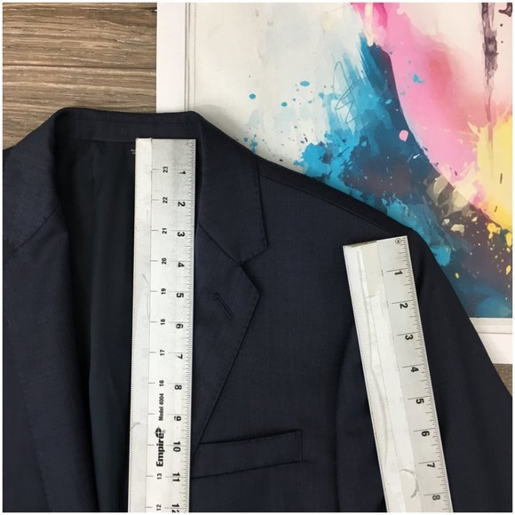 J Crew Mens Blazer Sport Coat Two‎ Button Casual Jacket Size 40R Wool Suits - Picture 12 of 13